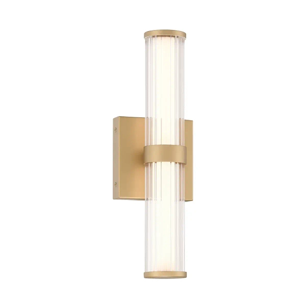 Kinkiet rurka Fayton QN-FAYTON-S-BG LED 14W 3000K IP44 do łazienki złoty