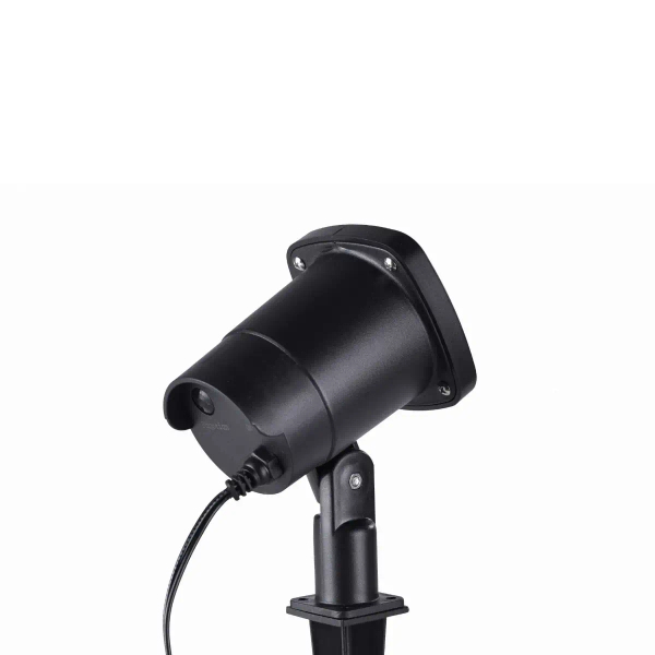 Ogrodowy reflektor LASER czarny LED 6W IP44 wbijany do ogrodu energooszczędny 19940-18
