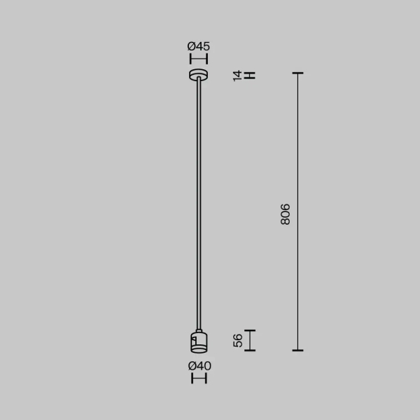 Sufitowy uchwyt z łącznikiem magnetyczny Flanity TRA159C-IPCL1-BS mosiądz