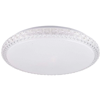 Plafon LAMPA sufitowa IRINA 310750 Polux okrągła OPRAWA glamour LED 24W 2700-6500K z efektem gwiazd biały