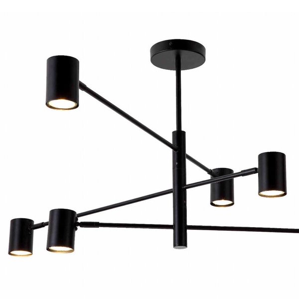 Lampa sufitowa SNOW LP-731/6P BK Light Prestige metalowe sticks czarne