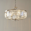 Żyrandol glamour L&-190263 Light& szklane kryształki nikiel