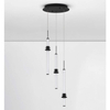 Potrójna lampa wisząca URUBICHA LE44690 LED 18W 3000K tubki czarne