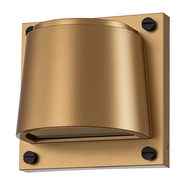 Półokrągły kinkiet ścienny Scout HK-SCOUT-PHB Hinkley IP44 mosiądz