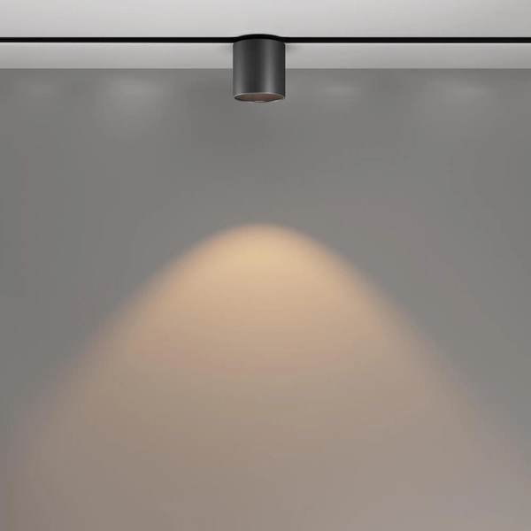 Metalowa lampa sufitowa Alfa TR132-2-7W3K-B LED 7W 3000K do szyny czarny