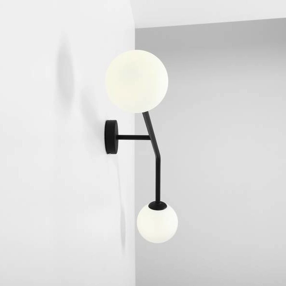 Modernistyczna lampa ścienna PURE 1064D1 Aldex szklane kule