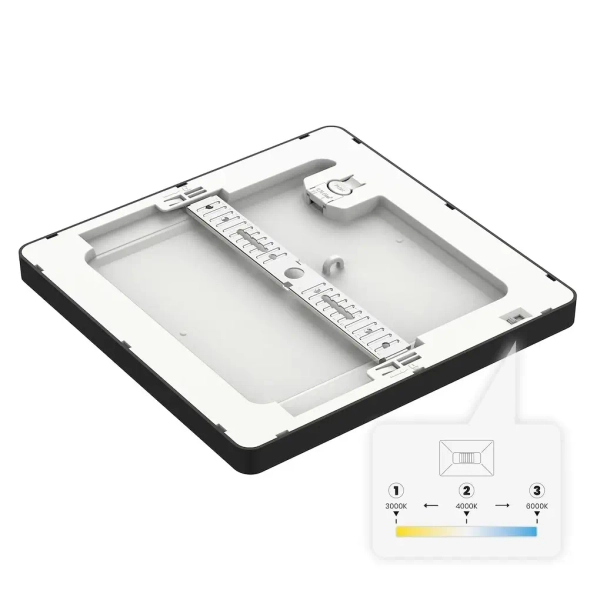 Regulowana sufitowa lampa Evora ML1796 LED 18W 3000-6000K kwadrat czarny