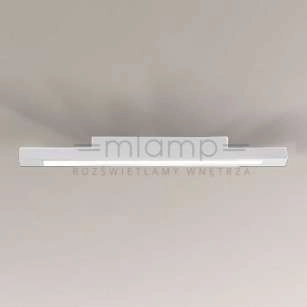 LAMPA sufitowa OTARU 7768 Shilo prostokątna OPRAWA natynkowa LISTWA do łazienki LED 19,2W 3000K IP44 biała