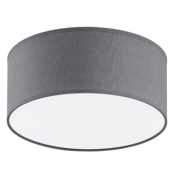 Okrągły plafon salonowy Rondo 3333 TK Lighting tkaninowy biały szary