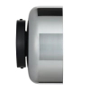 Kinkiet ścienny art deco DONUT ST-5072W czarny dymiony metalowy szklany LED 6W do holu