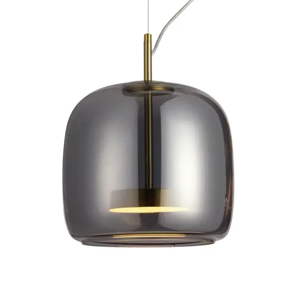 Lampa wisząca Caste PND-17760A-BRSS-SG LED 10W 3000K przydymiony złoty