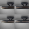 Sterowany pilotem plafon PURE E-LOOP czarny 6552-18 1xLED 33W 2700-5000K ze zmienną barwą