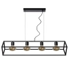 Metalowa lampa wisząca Fabian 00425/04/30 Lucide ramka czarna