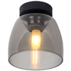 Loftowa LAMPA sufitowa TYLER  30164/01/30 Lucide łazienkowa OPRAWA szklana IP44 czarna przydymiona