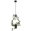 Wisząca lampa dekoracyjna 313874 Polux geometryczna OPRAWA ramka ZWIS metalowa doniczka czarna