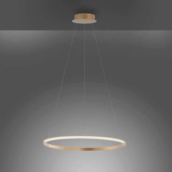 Lampa zwieszana Circle 11524-12 Just Light LED 33W 3000K ring złoty