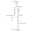 Podłogowa lampa do biura Ferrara 327369 LED 13W 3000-6000K regulowana biała