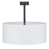 Sypialniana lampa sufitowa Rondo 4243 TK Lighting okrągła z tkaniny biała