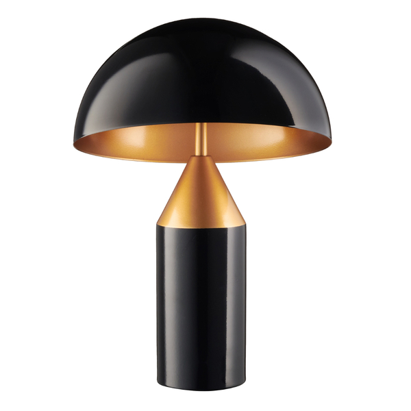 Stołowa lampa grzyb Belfugo MT1233-280 Step do salonu art deco czarna złota