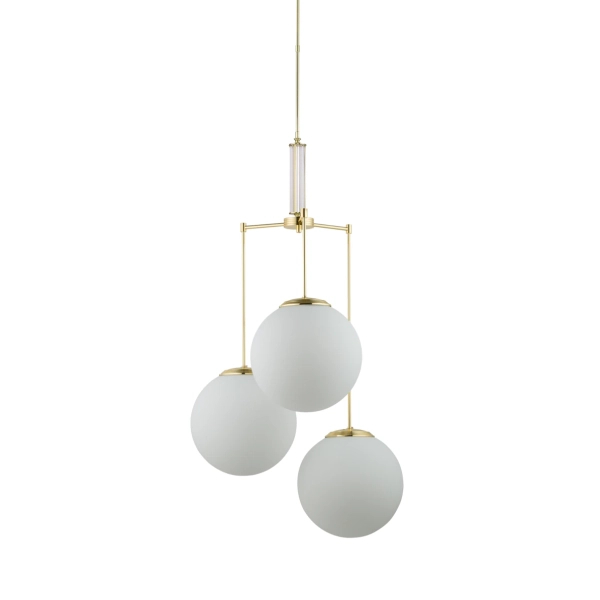 Potrójna lampa wisząca Artu Glass ART-ZWD-3 (Z) G350 kule białe