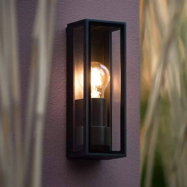 Kinkiet ścienny DUKAN 15802/01/30 Lucide IP65 ściemniana czarna