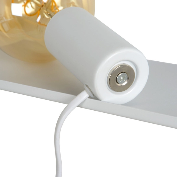 LAMPA ścienna SEBO 06218/01/31 Lucide loftowa OPRAWA metalowa półka kinkiet biały