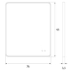 Podświetlane lustro MIRROR W0385 LED 29W 3000-5000K IP44 miedziane