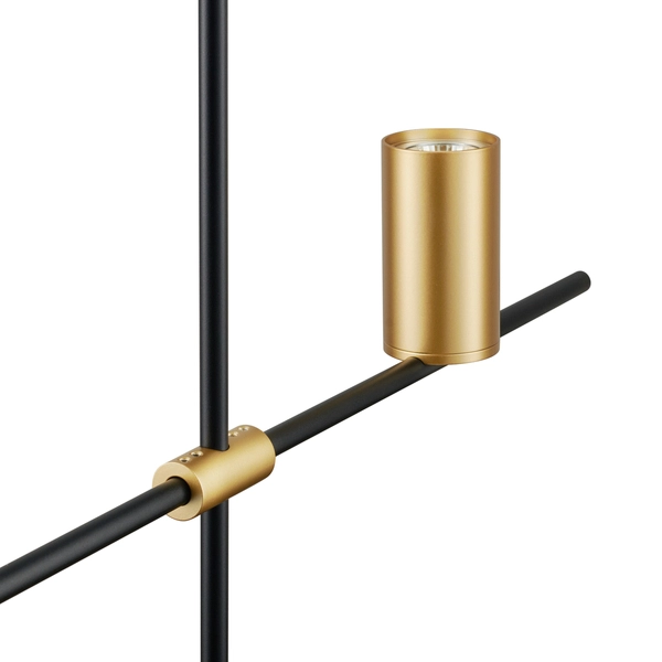 Wisząca lampa industrialna Lungo ST-10047P-3 Step tuby złote czarne