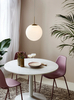 Kulista lampa wisząca Grant 2010573035 Nordlux do salonu biała