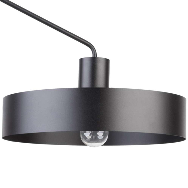 Plafon LAMPA sufitowa JUMBO 31529 Sigma metalowa OPRAWA natynkowa na wysięgniku czarna