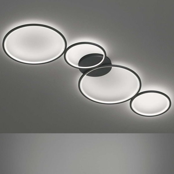 Plafon ledowy VELON DL432622610 sufitowa lampa 37W 3000K czarna