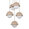 Nowoczesna lampa wisząca Bono Sabia 10966 metalowy beżowy biały