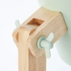 Stołowa lampa regulowana Swivel 92716/04 skandynawska drewniana zielona