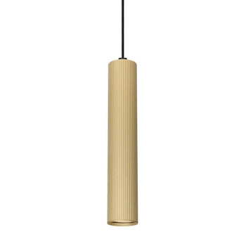 Wisząca lampa podłużna Rilok PND-83920-1-GD Italux do salonu rurka złota