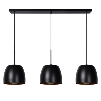 LAMPA wisząca NOLAN 30488/03/30 Lucide metalowa OPRAWA zwis kaskada czarna