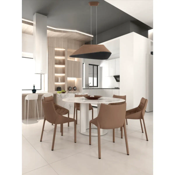 Akustyczna lampa wisząca 23172 LED 8W 3000K regulowana szary brązowy