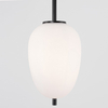 Sypialniana lampa wisząca Marc LE42723 nad łóżko łezka kropla biała czarna