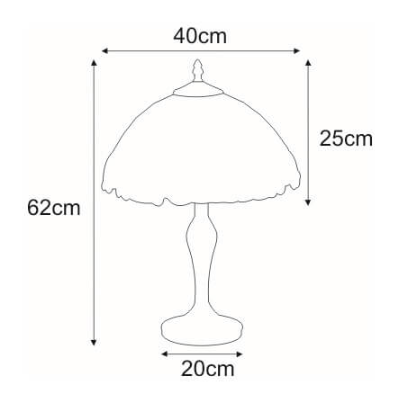 Lampa stojąca Papi K-G162166 witrażowa brązowa zielona