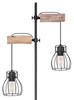 Stojąca lampa podłogowa Mina 15326-2SN drewniana czarna