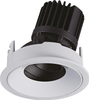 Zestaw biały wpust Galexo H0106 + RH0106/H0107 BLACK Maxlight LED 7W 3000K pierścień czarny