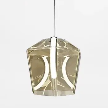 Geometryczna lampa wisząca COLORE MD3350-1BL/CO LED 6W 3000K bursztynowa