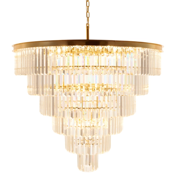 Wisząca lampa SPLENDORE DN915-50A metalowa glamour łańcuch złota