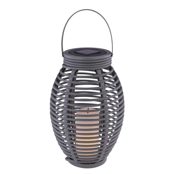 Lampa solarna stojąca Solar 33284 IP44 do ogrodu boho szary