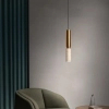 Minimalistyczna zwisająca lampa Travertino CGTRAVER35 kamienna złoty