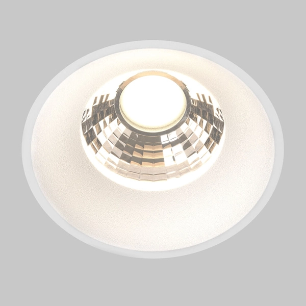 Wpustowa lampa Round DL058-12W3K-TRS-W Maytoni LED 12W 3000K oczko biała