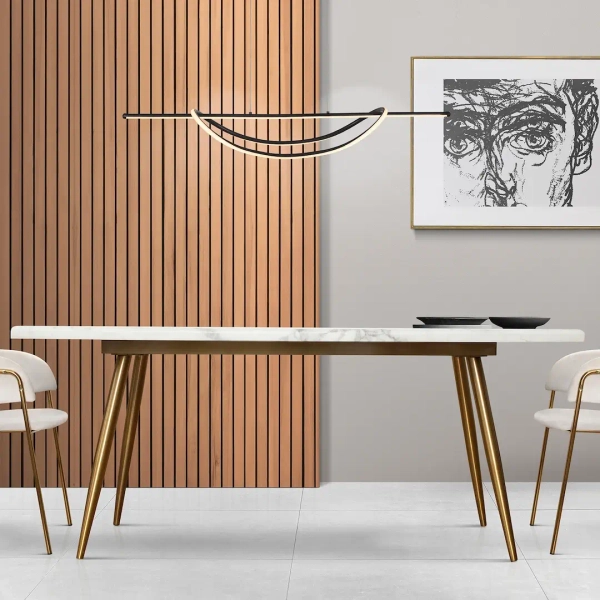 Metalowa lampa wisząca AMBAR ML1584 LED 35W 4000K czarna