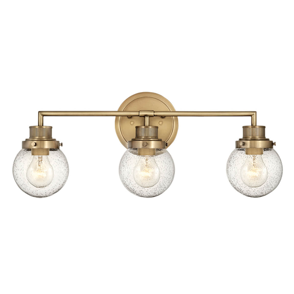 Potrójna lampa ścienna Poppy QN-POPPY3-HB-BATH do łazienki IP44 mosiądz