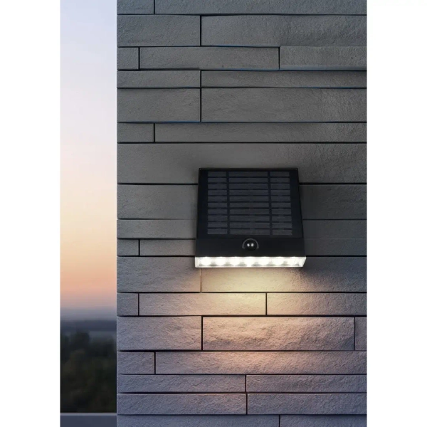 Elewacyjna lampa ALVORADA R23326102 LED 7W 4000K IP44 solarna czarny