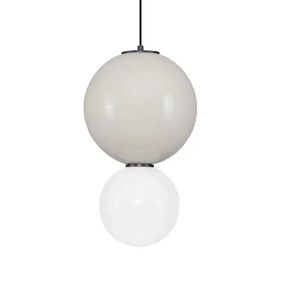 Okrągła lampa wisząca JORELIA LE45246 LED 7W 3000K nad stół biała szara
