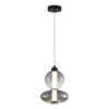 Wisząca lampa do sypialni DAPHNE ML0344 LED 12W 3000K czarna przydymiona